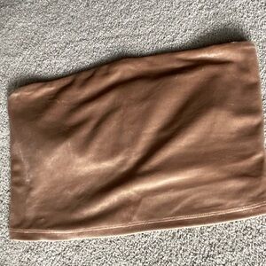 NWT Aerie velour tube top size M. Taupe color